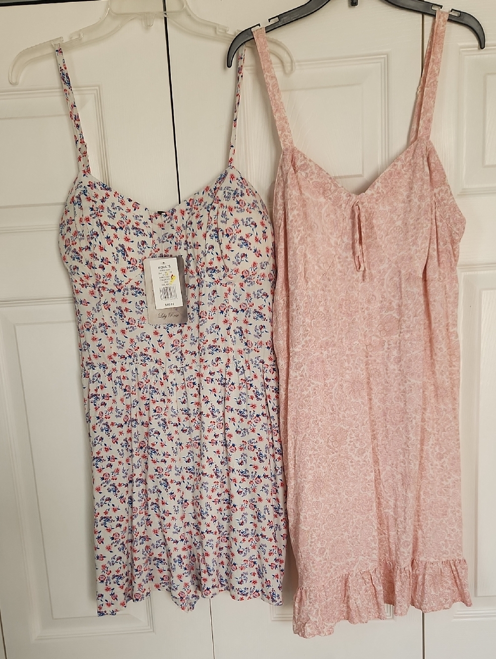 Lot Lily Rose Floral Romper & Pink Paisley Dress